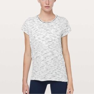 Lululemon Another Mile Short Sleeve
Tiger Space Dye Black White